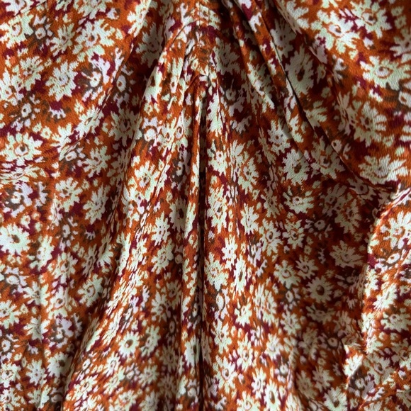 NWT Joie Haruko Long Sleeve Floral Print Lightweight Relaxed Midi Dress Size 2 - Picture 6 of 8